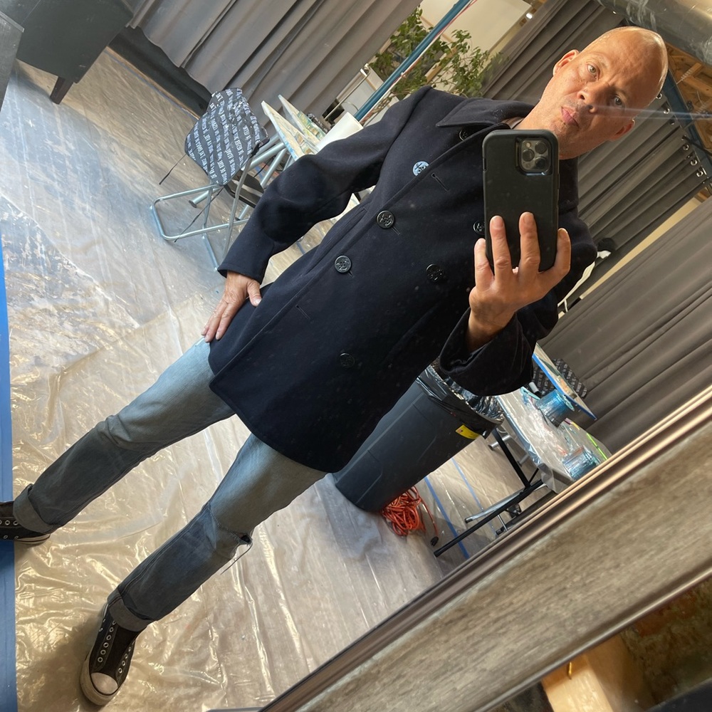 Vintage Navy P- Coat  Manufactured by Naval Clothing Factory